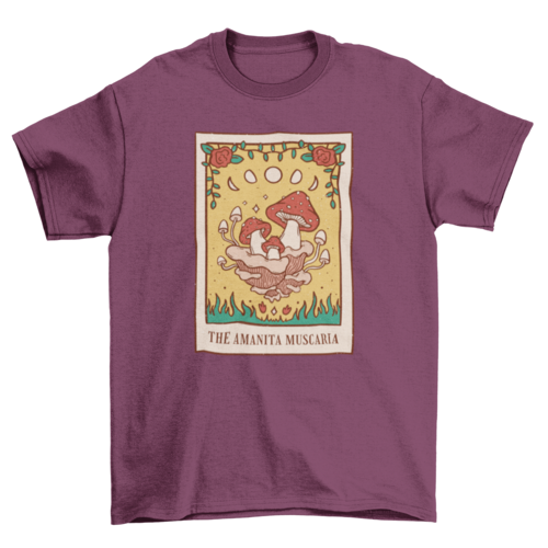 Mushroom Tarot Card T-shirt | Binge T-shirt Shop