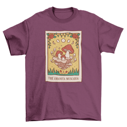 Mushroom Tarot Card T-shirt | Binge T-shirt Shop