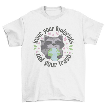 Raccoon with Planet Earth T-shirt | Binge T-shirt Shop