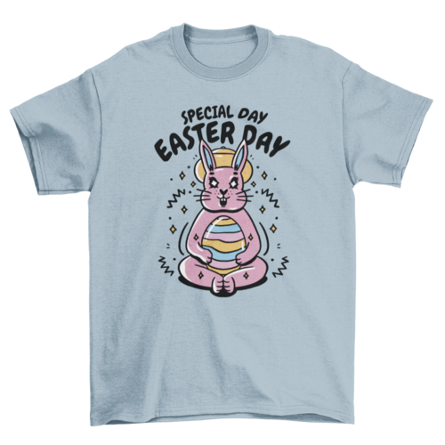 Easter Bunny with Egg T-shirt | Binge T-shirt Shop