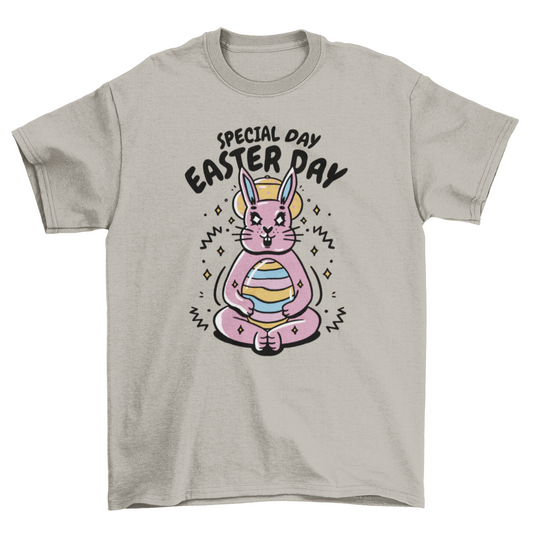 Easter Bunny with Egg T-shirt | Binge T-shirt Shop