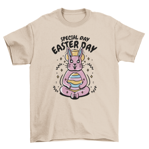 Easter Bunny with Egg T-shirt | Binge T-shirt Shop