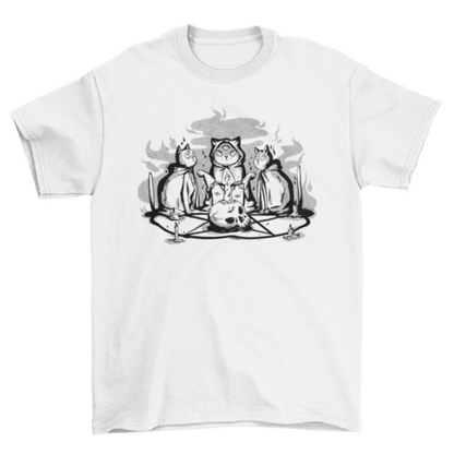 Satanic Cat Animal Ritual T-shirt | Binge T-shirt Shop
