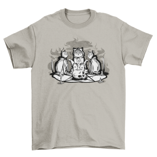 Satanic Cat Animal Ritual T-shirt | Binge T-shirt Shop