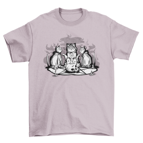 Satanic Cat Animal Ritual T-shirt | Binge T-shirt Shop