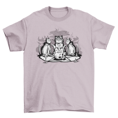 Satanic Cat Animal Ritual T-shirt | Binge T-shirt Shop