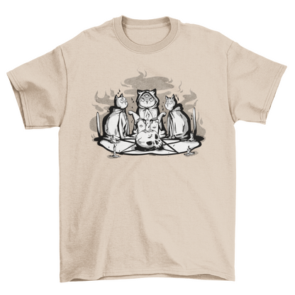 Satanic Cat Animal Ritual T-shirt | Binge T-shirt Shop