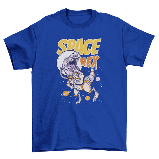 Space T-rex T-shirt | Binge T-shirt Shop