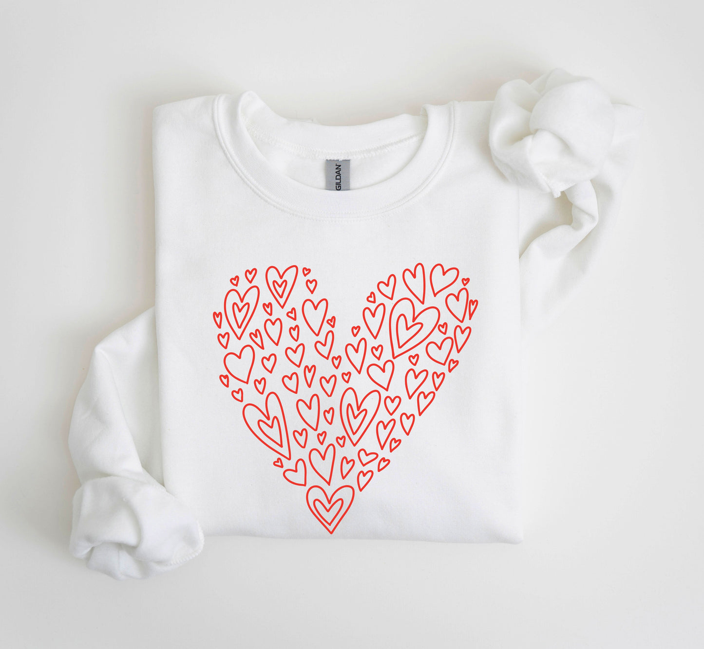 Valentine's Heart Sweatshirt, Vintage Valentine's Day Sweatshirt