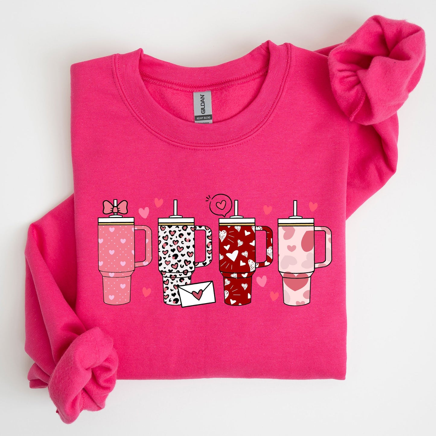 Valentine's Day, Water Cup, Hydration Sweatshirt