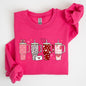 Valentine's Day, Water Cup, Hydration Sweatshirt