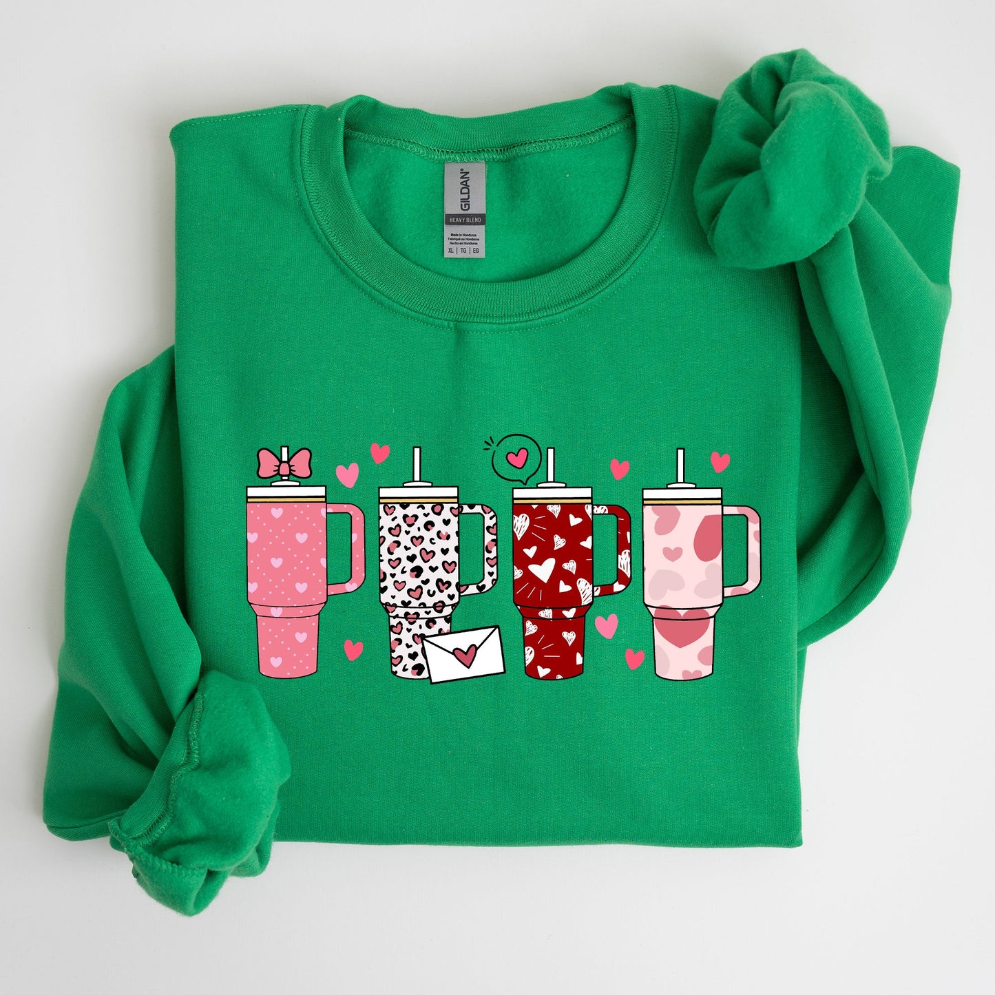 Valentine's Day, Water Cup, Hydration Sweatshirt
