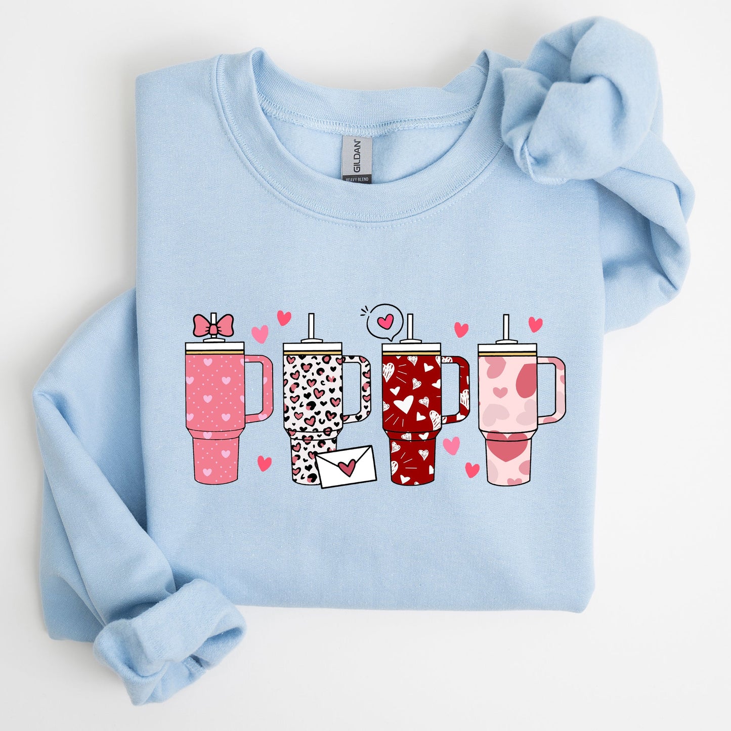 Valentine's Day, Water Cup, Hydration Sweatshirt