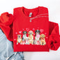 Valentine's Dogs, Cute, Animal Lover, Hearts, Love Sweatshirt