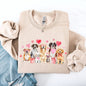 Valentine's Dogs, Cute, Animal Lover, Hearts, Love Sweatshirt