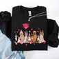 Valentine's Dogs, Cute, Balloons, Animal Lover, Hearts, Love Sweatshirt