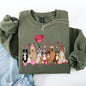 Valentine's Dogs, Cute, Balloons, Animal Lover, Hearts, Love Sweatshirt