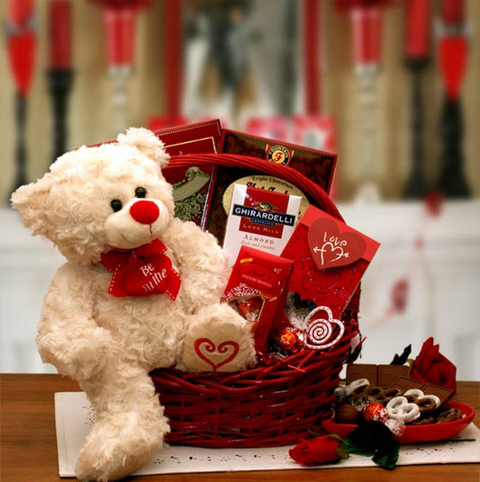 Say You'll Be Mine Valentine Gift Basket - valentines day candy -