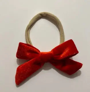 Soft Velvet Baby Bows - Baby Bows For Girls