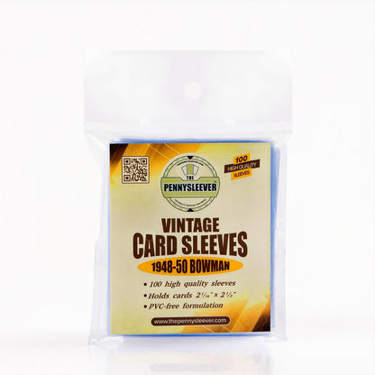 Vintage Card Sleeves 1948-50 Bowman (100 count)