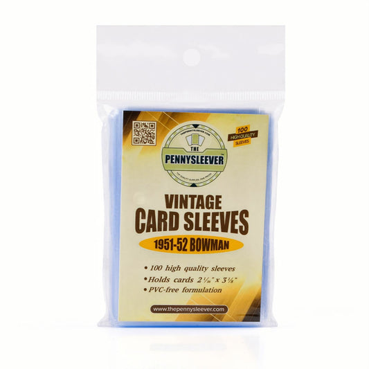 Vintage Card Sleeves 1951-52 Bowman (100 count)