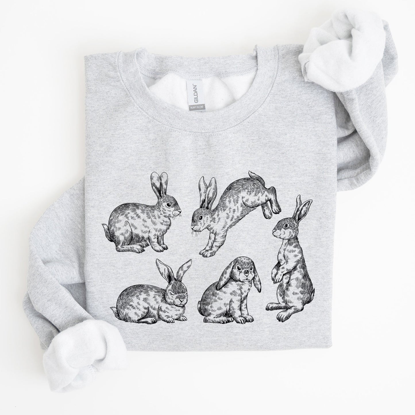 Vintage Easter Bunnies, Rabbit Sweatshirt