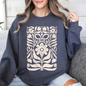 Vintage Folk Flower Pattern, Vintage Boho, Nature Sweatshirt