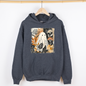 Vintage Ghost Halloween, Botanical, Floral, Autumn, Fall, Graphic Hoodie, Hooded Sweatshirt