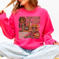 Vintage Halloween Collage PNG Retro October 31 Distressed Sweatshirt
