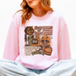 Vintage Halloween Collage PNG Retro October 31 Distressed Sweatshirt