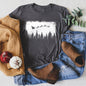 Vintage Pine Tree Christmas Silhouette, Santa, Reindeer, Sleigh Super Soft Tshirt