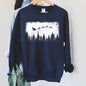Vintage Pine Trees Christmas Silhouette Sweatshirt