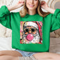 Vintage Santa, Sketched, Christmas, Bubble Gum, Cute Sweatshirt