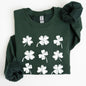 Vintage Shamrocks, Ireland, Clover, St Patrick's Day Sweatshirt