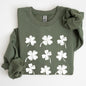 Vintage Shamrocks, Ireland, Clover, St Patrick's Day Sweatshirt