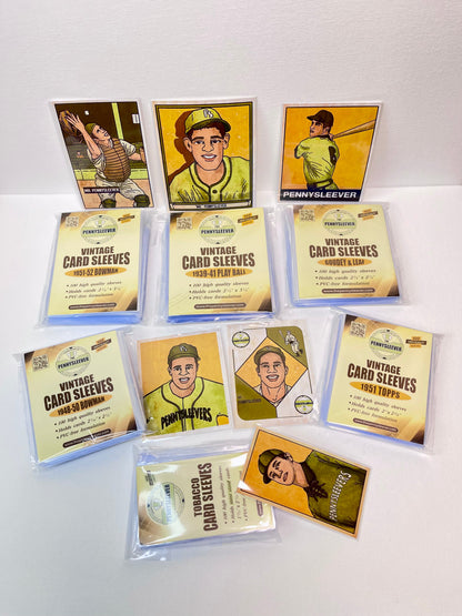 Vintage Card Sleeves 1948-50 Bowman (100 count)