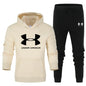 Men's Solid Color Thick Jacket Set for Spring and Autumn