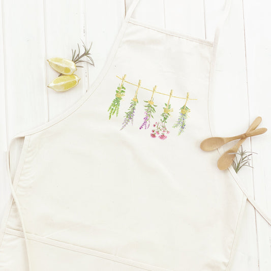 Herbs on a Line - Women's Apron | Aprons | Kitchen + Metal