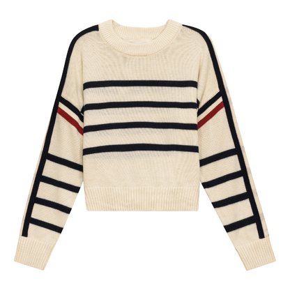 Cropped Drop Shoulder Sweater