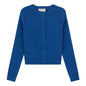 Cropped Ribbed Knit Cardigan