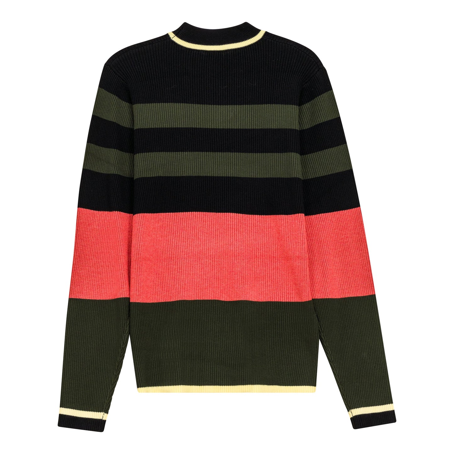 Striped Mock Neck Sweater