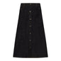 Maxi Denim Button Skirt