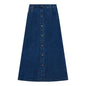 Maxi Denim Button Skirt