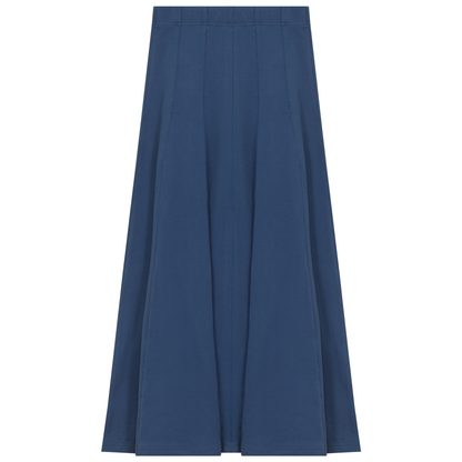 Paneled Midi Fleece Sweater Skirt