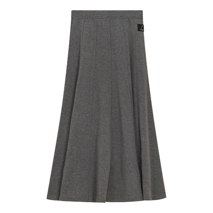 Paneled Midi Fleece Sweater Skirt