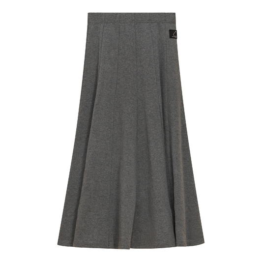 Paneled Midi Fleece Sweater Skirt