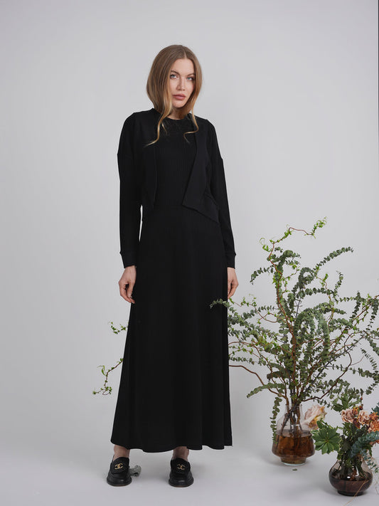 Cropped Cable Knit Bolero