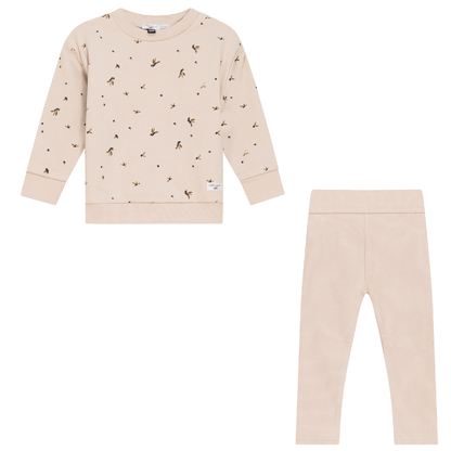 Leaf Print 2Pc Set