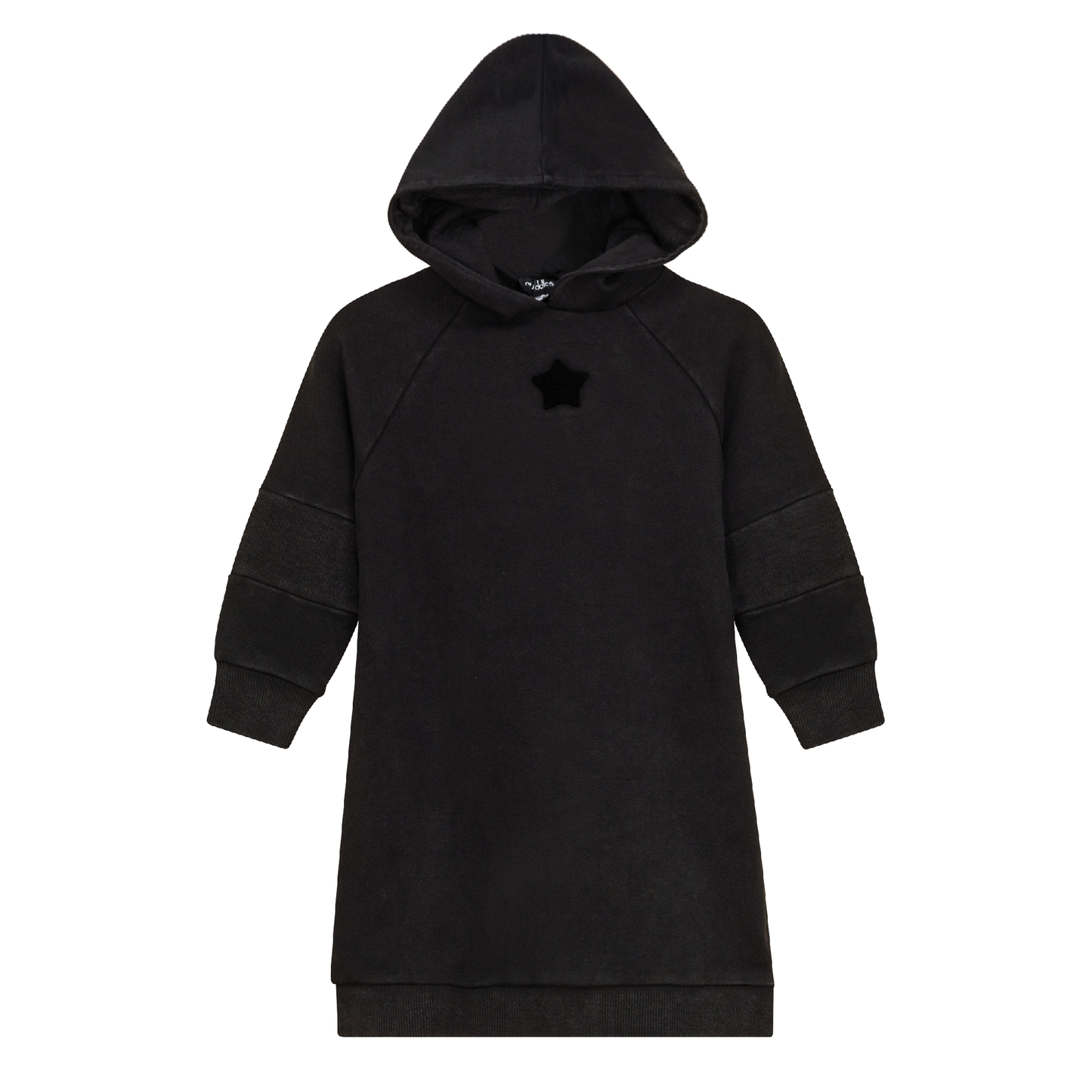 Distressed French Fleece Hooded Dress