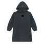 Distressed French Fleece Hooded Dress